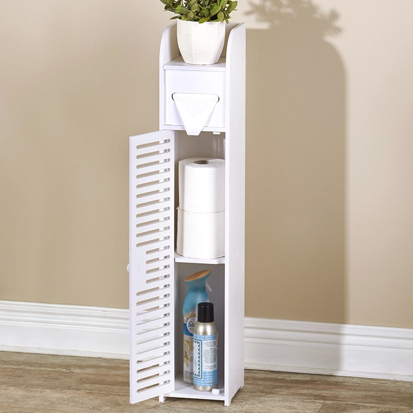 White Bathroom Storage Cabinet