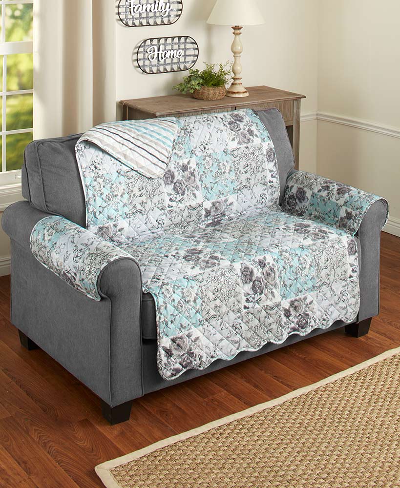 Floral Quilted Furniture Covers