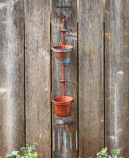 Rustic Garden Tool Planters