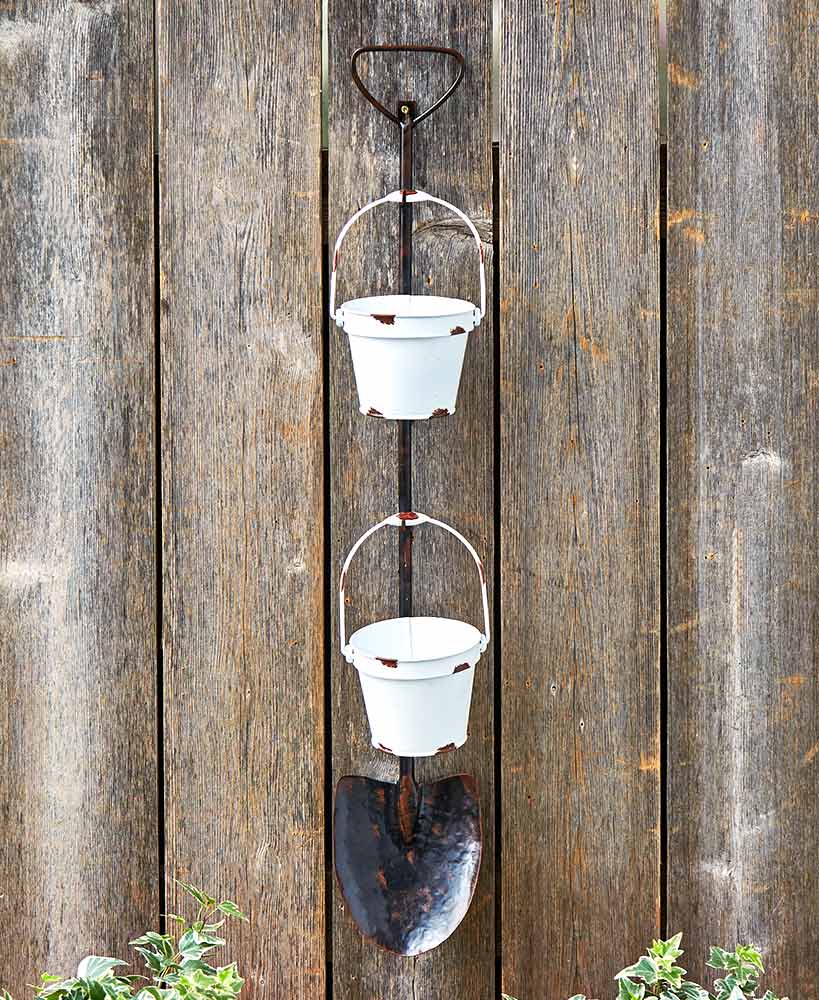Rustic Garden Tool Planters