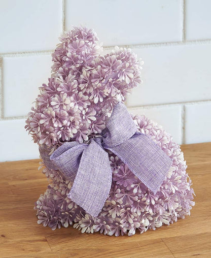 Easter Bunny Cabinet Wreath Or Flower Figure - Blue, Pink, Or Purple