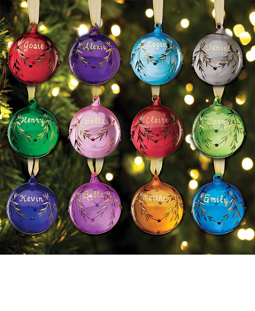 Personalized Birthstone Ornament