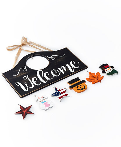 Interchangeable Welcome Sign or Icon Set