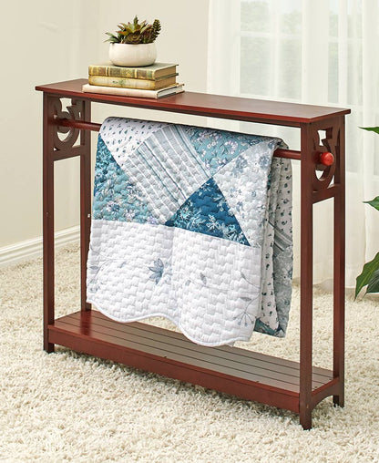 Floor Quilt Rack with Shelf