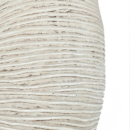 8.5x5.5x6.3" Sand and Cement Nautilus Shell Planter with Textured Beige Finish - image 8