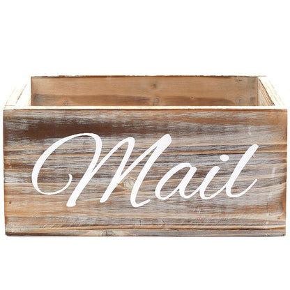Farmhouse Chic Mail Organizer Box