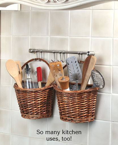 Hanging Wicker Wall Basket