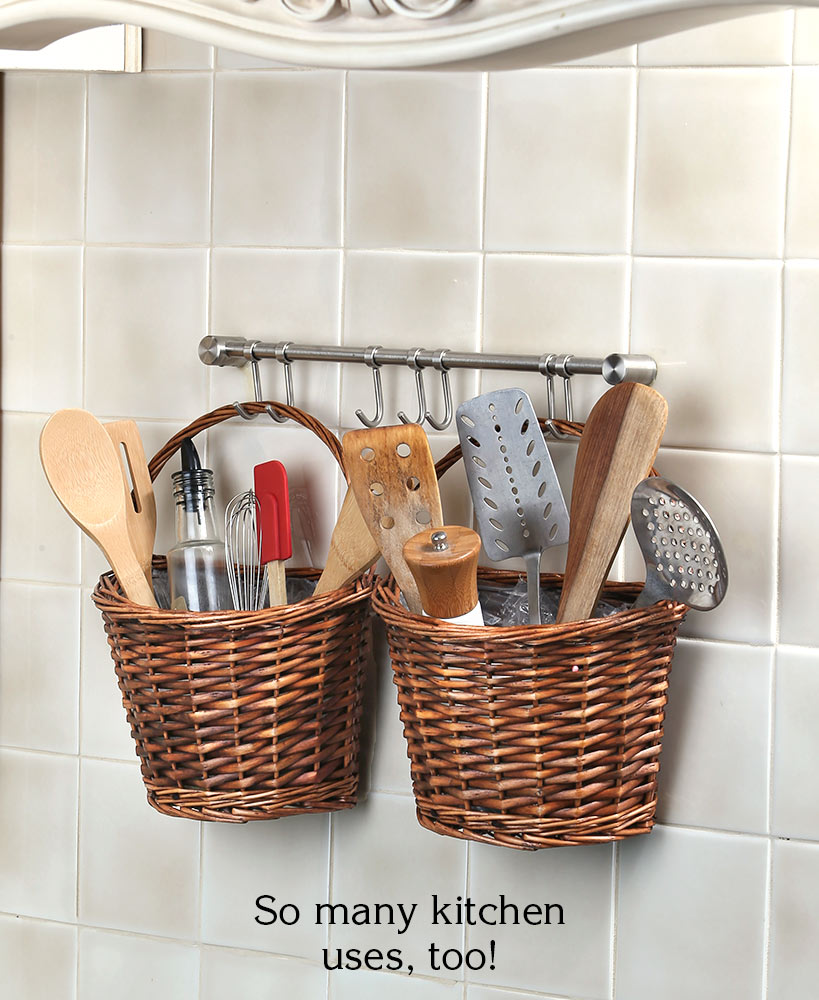 Hanging Wicker Wall Basket