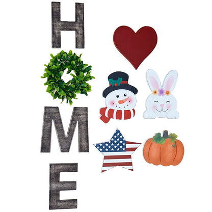 9-Pc. Seasonal Home Porch Sign