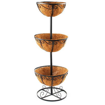 Tiered Planters with Coco Liners