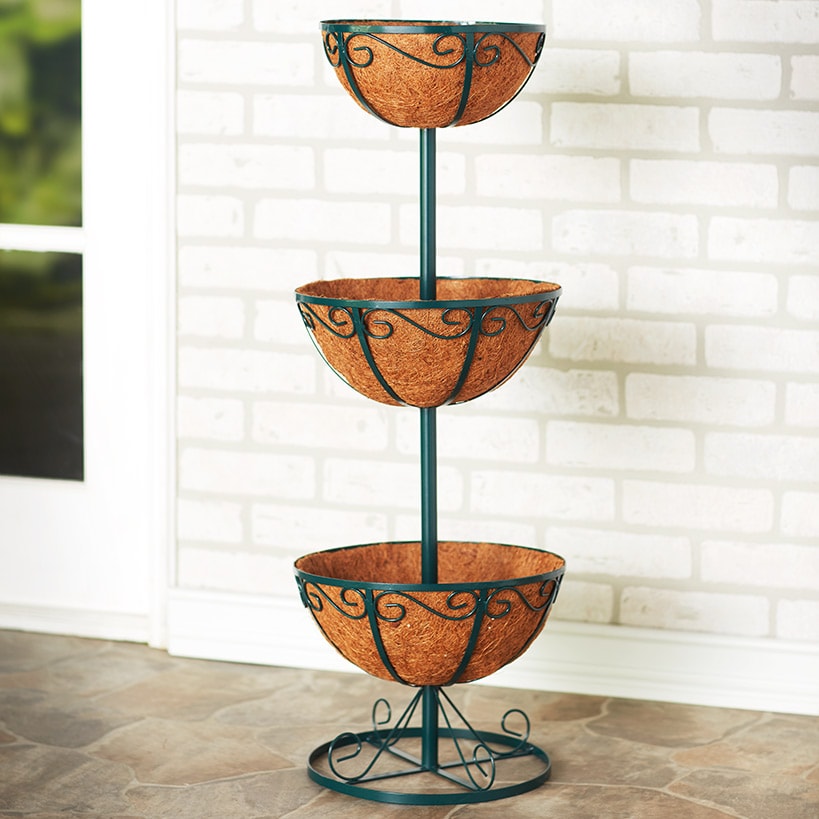 Tiered Planters with Coco Liners