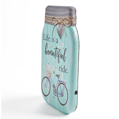 Lighted Canvas Mason Jar Wall Art