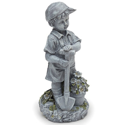 Solar-Lighted Gardening Kids