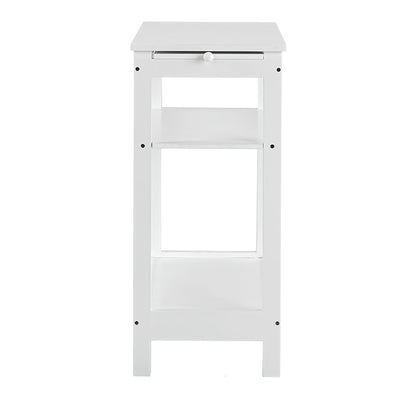 Side Table with Extension Shelf