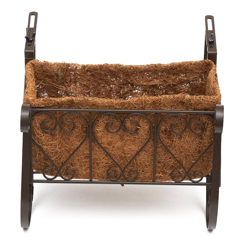 Decorative Fence and Rail Planters for Outdoor Flowers#select-color_dark-brown