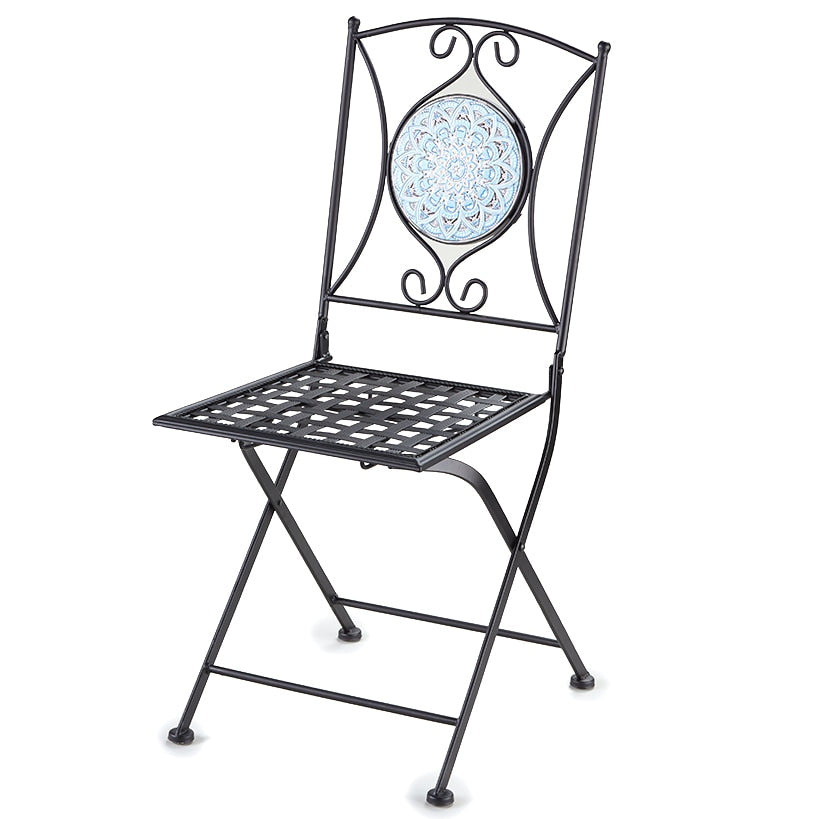 Metal Mosaic Outdoor Chair#select-color_black