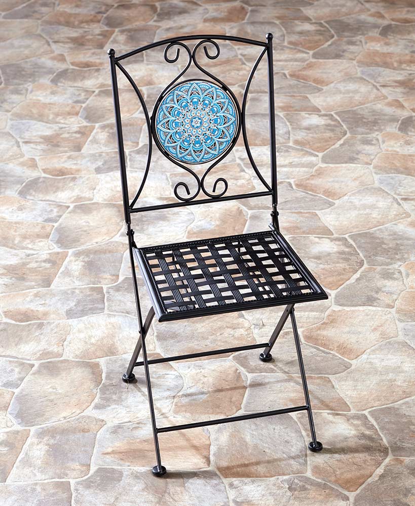 Metal Mosaic Outdoor Chair