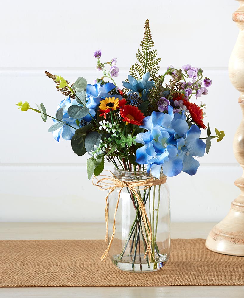 Faux Country Floral Arrangements