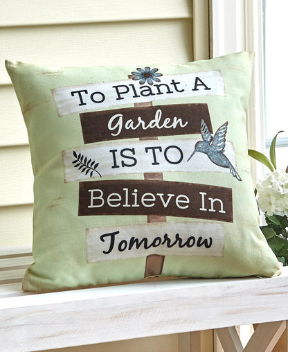 Indoor/Outdoor Sentiment Accent Pillows