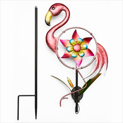 Solar-Lighted Bird Spinners