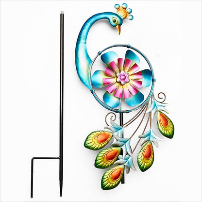 Solar-Lighted Bird Spinners