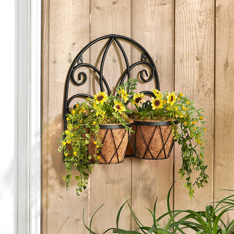 Decorative Wall Planters with Coir Liners