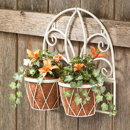 Decorative Wall Planters with Coir Liners
