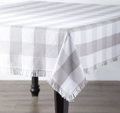 Homespun Cotton Checkered Table Linens