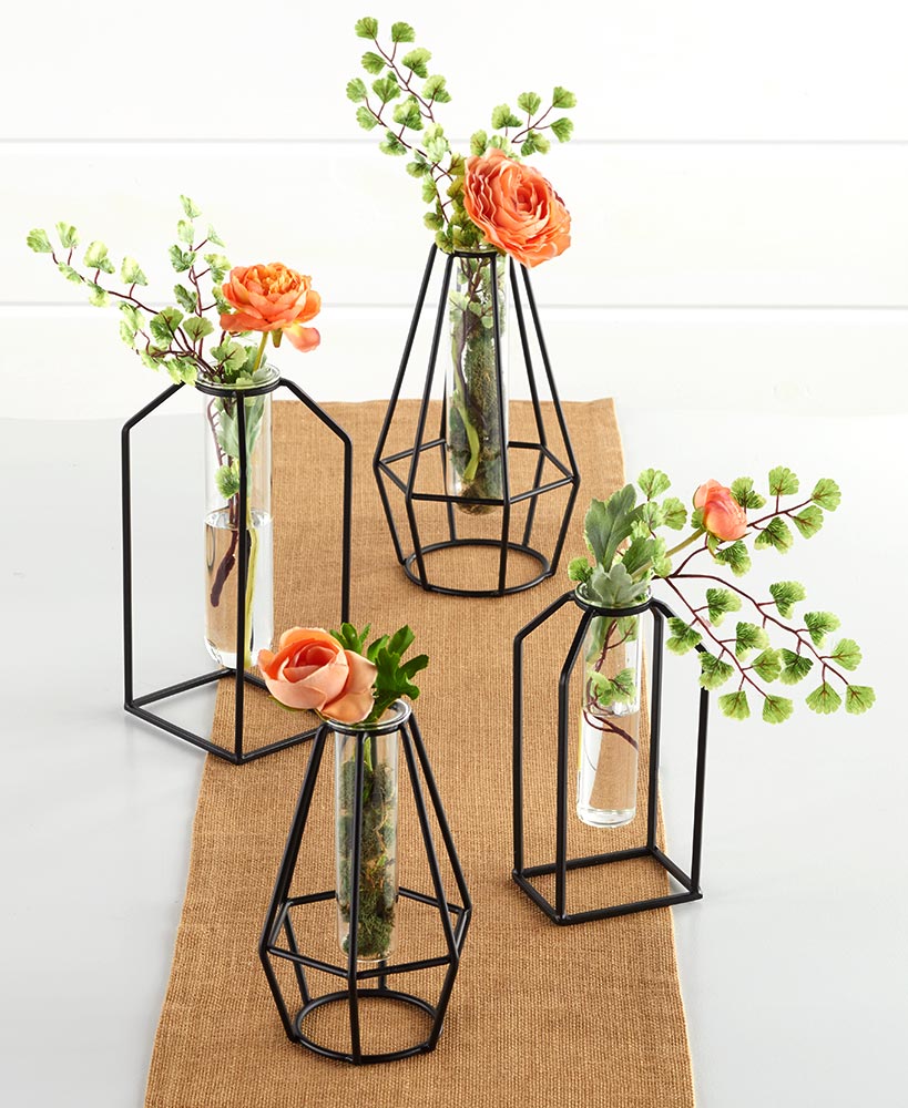Metal Farmhouse Bud Vases