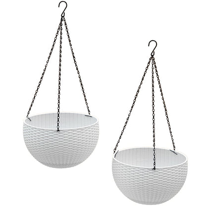 Sets of 2 Hanging Basket Planters