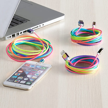 10-Ft. Rainbow Charging Cords