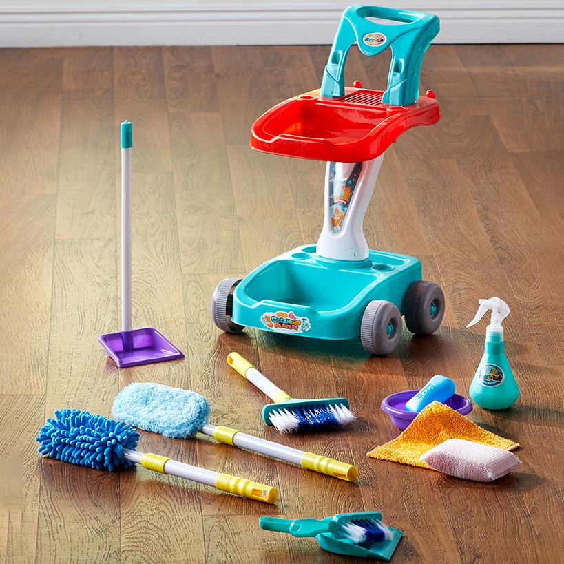 Cleaning Cart Playset with Accessories