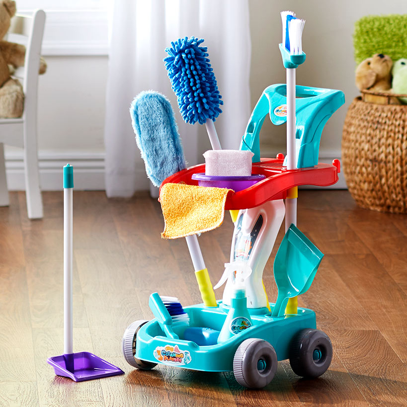 Cleaning Cart Playset with Accessories