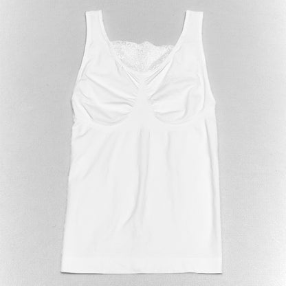 Lace Trim Slimming Tank Tops