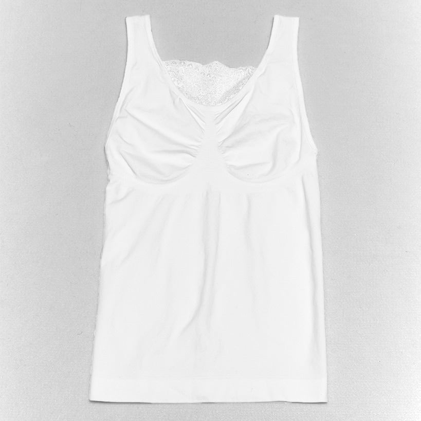 Lace Trim Slimming Tank Tops