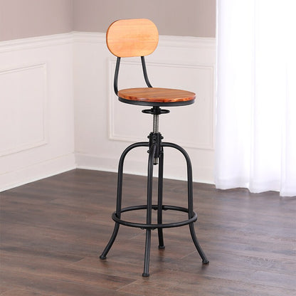 Adjustable Swivel Stool with Back