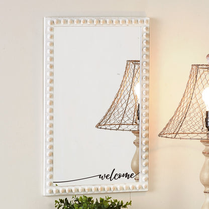 Beaded Farmhouse Sentiment Mirrors