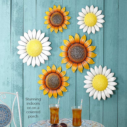 Sets of 3 Metal Wall Flowers