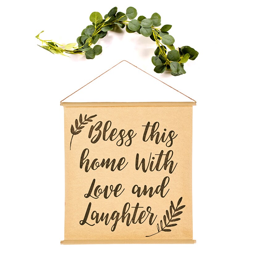 Farmhouse Paper Scroll Wall Hangings#select-wall-hanging_bless-this-home