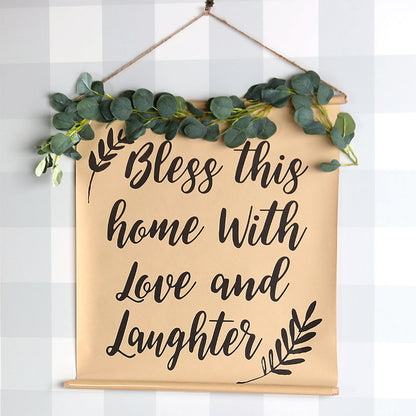 Farmhouse Paper Scroll Wall Hangings