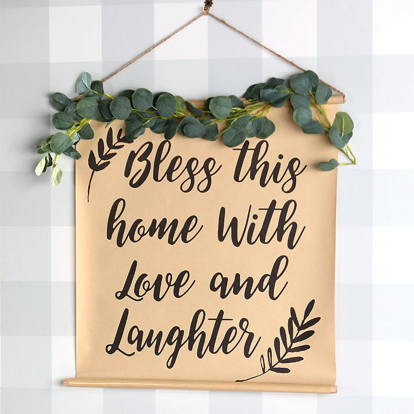 Farmhouse Paper Scroll Wall Hangings