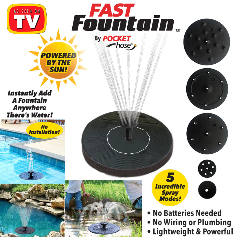 Fast Fountain™ - Solar Powered Magic Fountain, Perfect for Pools and Ponds