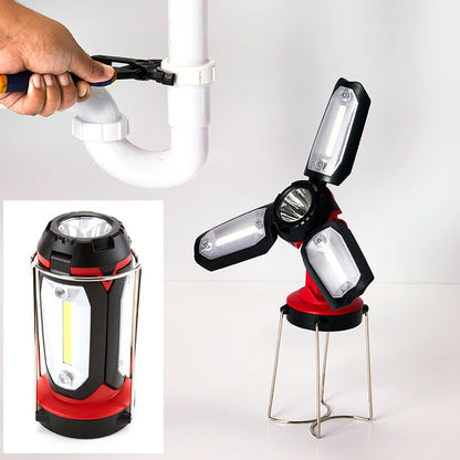 Folding 3-Panel Work Light