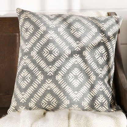 20" Diamond-Patterned Accent Pillows