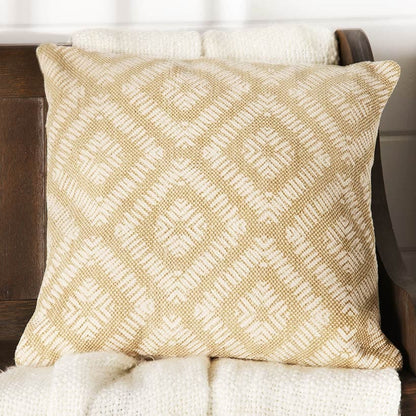 20" Diamond-Patterned Accent Pillows