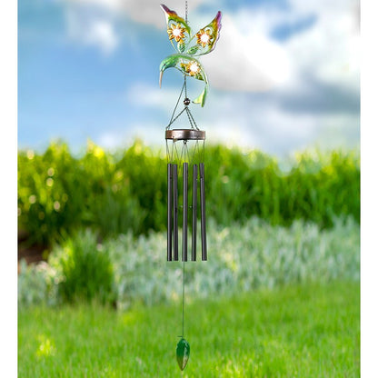 Solar Figural Metallic Wind Chimes