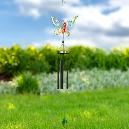 Solar Figural Metallic Wind Chimes