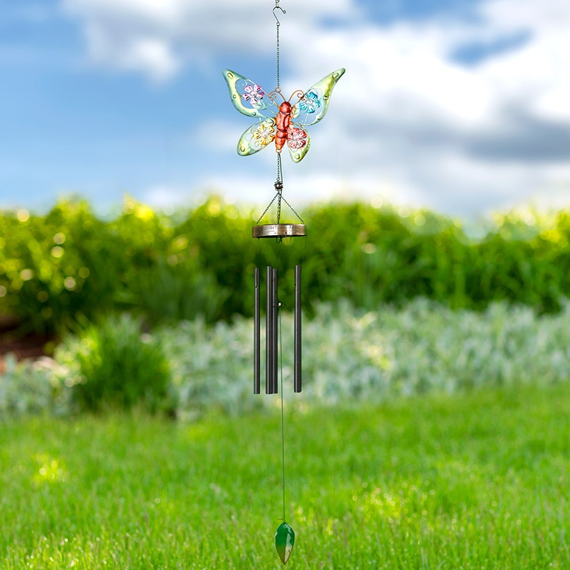 Solar Figural Metallic Wind Chimes
