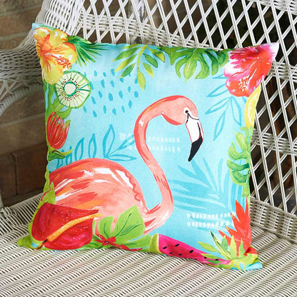 Tropical Outdoor Toucan Accent Pillow
