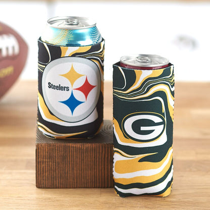 Sets of 2 Tie-Dye NFL Slim Can Coozies - Rams